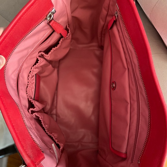 Like New Coach Baby Bag or Tote - Coral Leather - Picture 4 of 4